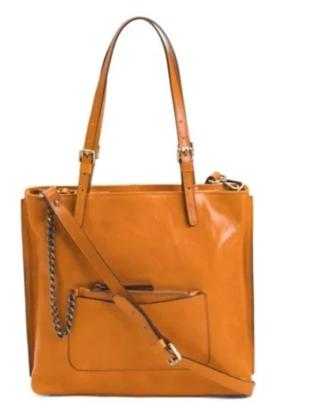 IL DUCA Cuoio Made In Italy Leather Triple Compartment Tote/Handbag